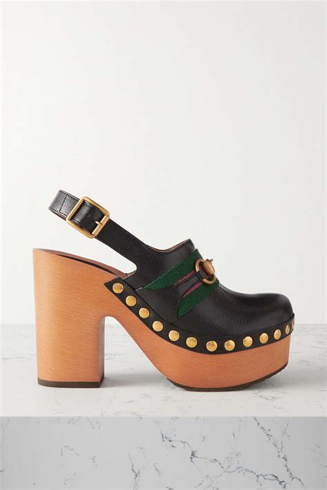 gucci studded horsebit clog|Gucci Horsebit booties.